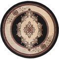 United Weavers Of America 7 ft. 10 in. Bristol Fallon Black Round Rug 2050 10570 88R